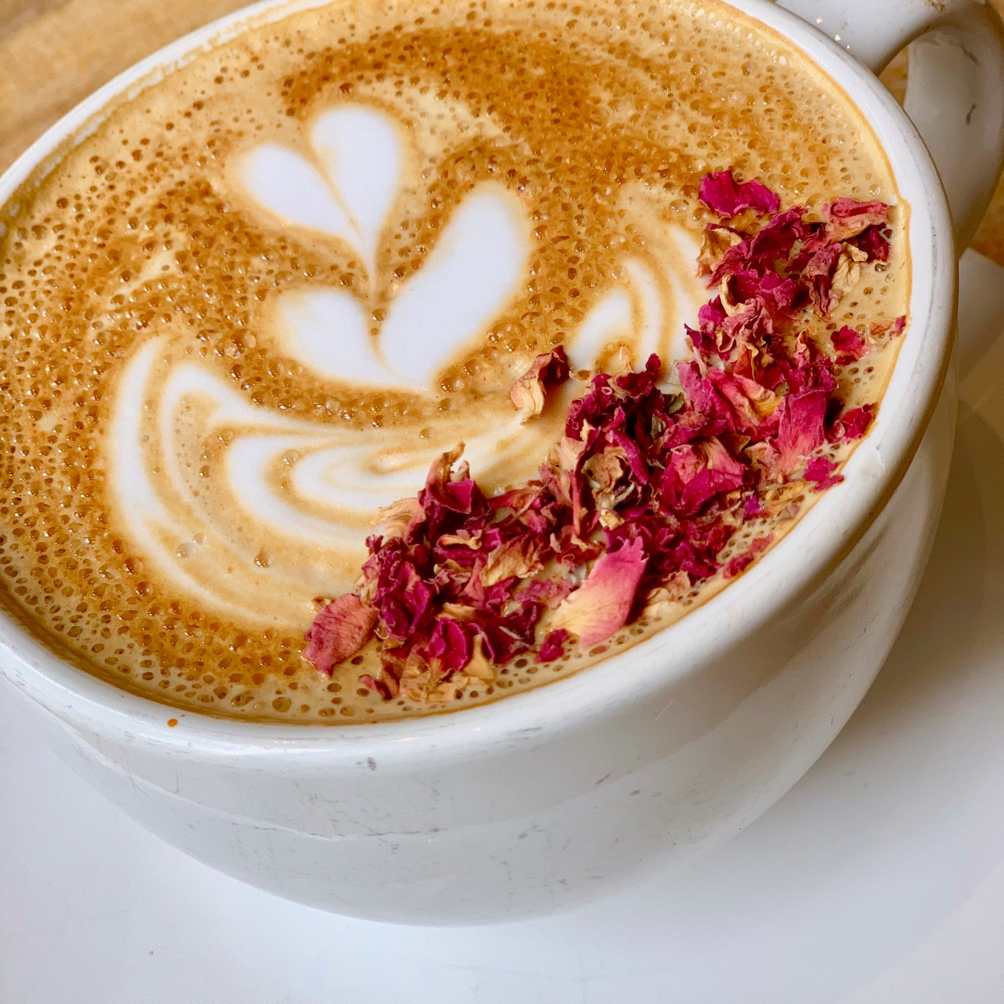 Rose latte