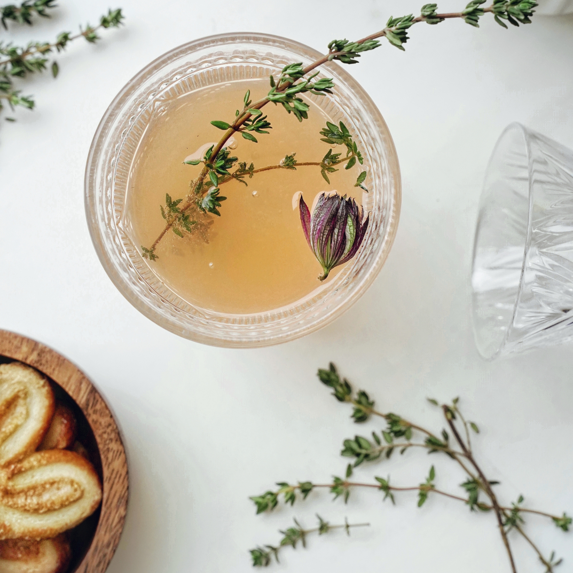Thyme ginger honey tea